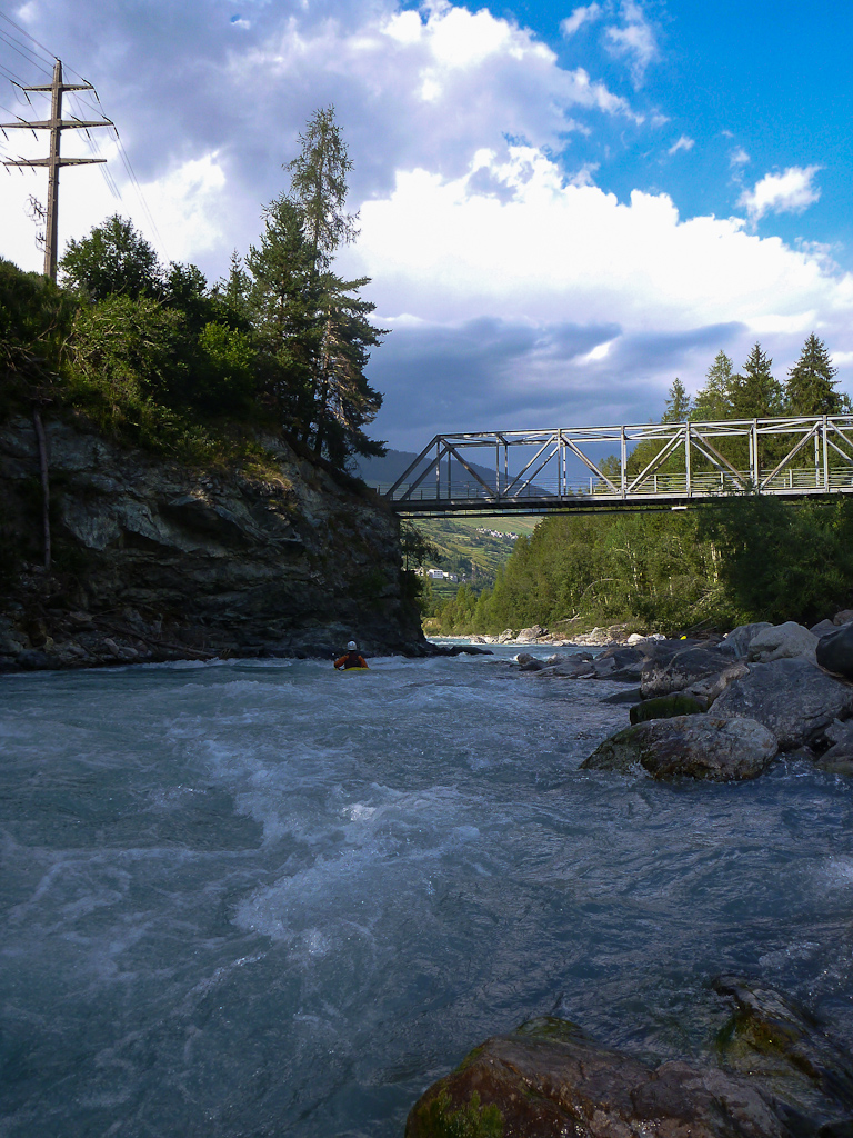 Inn Schulser Strecke bei 20m3/s